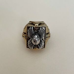 ManiaMania Gold Scarab Ring